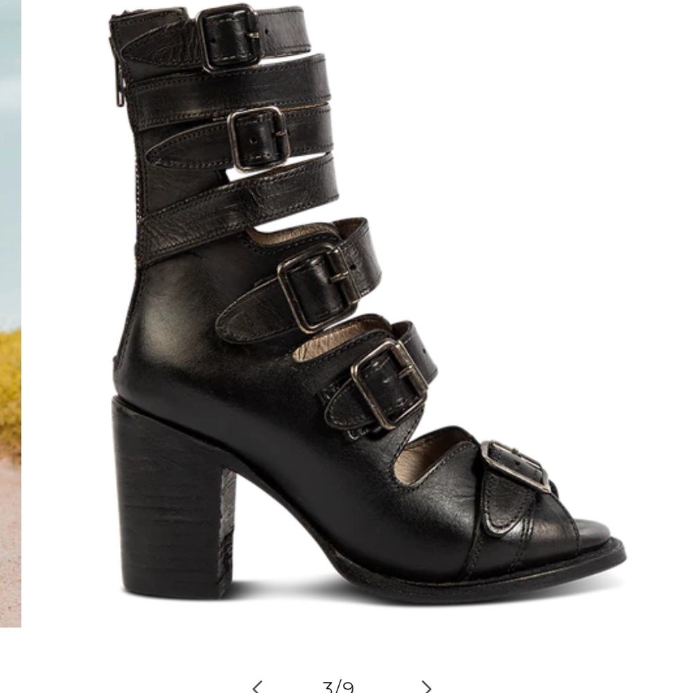 Freebird Leather Boots - Black